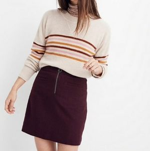 Warm and Wintery Madewell Mini Skirt with Zipper